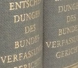 Bild: Sammlung der Entscheidungen des Bundesverfassungsgerichts